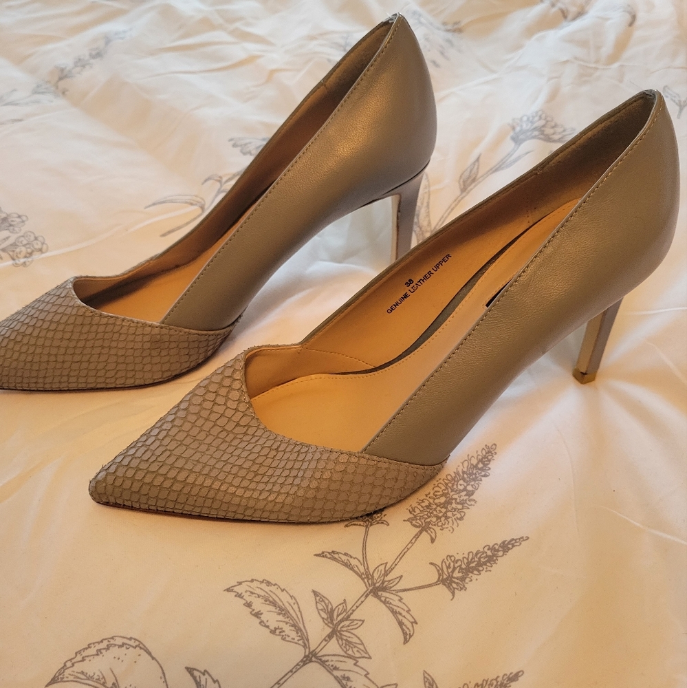 Town Shoes Grey Heels